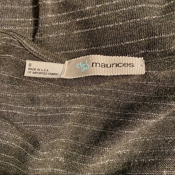 Dark gray with sliver stripes top - Picture 4 of 6